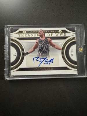 WWE - RVD - 2024 PANINI NATIONAL TREASURES /99 AUTO CARD ROB VAN DAM SIGNED ECW