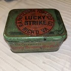 Vintage Lucky Strike Cigarette Tin Box R A Patterson Tobacco Co