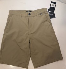 Hurley Kids Boy's Dri-FIT Chino Walkshorts Khaki size 16 NWT
