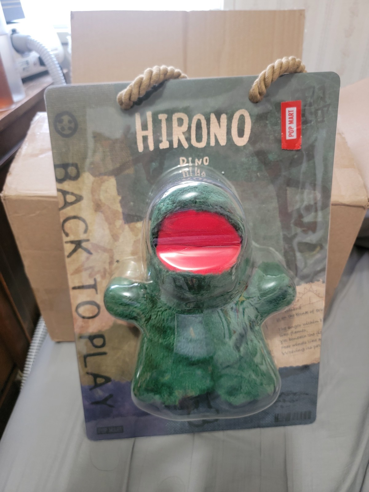 AUTHENTIC POPMART Hirono Dino Plush Hand Puppet, NEW