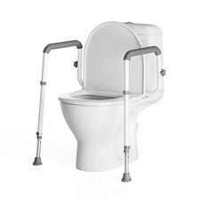 Loyoda Toilet Safety Rail, Adjustable Height Width, 350 lbs for Seniors S...