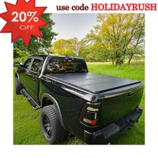 5.5FT Hard Tonneau Cover 4-Fold For 2015-2025 Ford F150 F-150 Truck Bed Cover