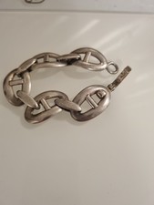 Armband mit Anker Kaffeebohnen-Armband Sterlingsilber 925 70g  Gefertigt. Unikat