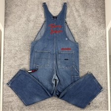 Tommy Hilfiger Overalls Men  s L Vintage 90s Bib Embroidered Spellout Baggy