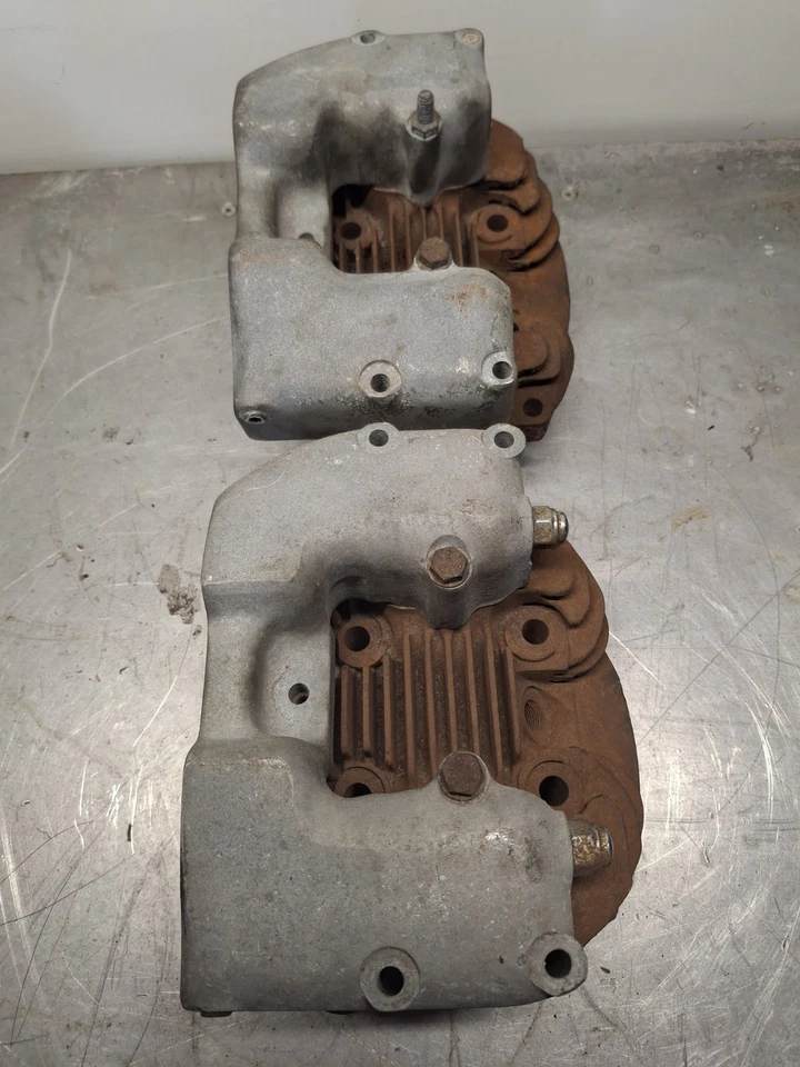 1957-71 Harley Ironhead 900 Sportster XL XLH XLCH CYLINDER HEADS /ROCKER BOX SET Foto 4 de 4