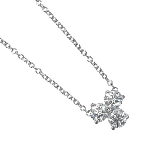 TIFFANY & Co. Aria Necklace Diamond Pt950 P0075910