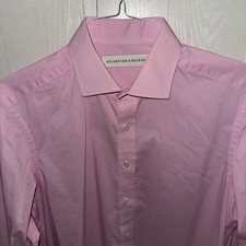Holderness Bourne Men McDermott Cotton Performance Gingham Button Down Shirt M
