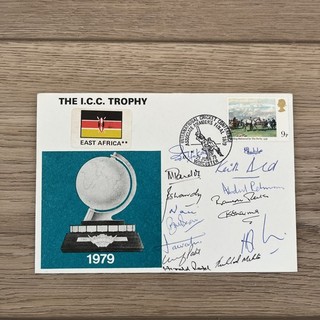 East Africa Very Rare 1979 ICC Trophy First Day Cover Signed x 15