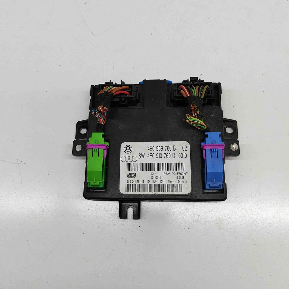 Centralina sedile anteriore sinistro AUDI A8 D3 4E2, 4E8 4E0910760D 4.2 Diesel 30272349 - Immagine 2 di 4