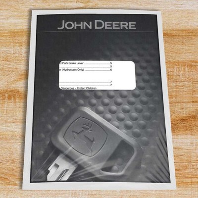 John Deere STX38 Tractor Owners Operators Manual - OMM126761