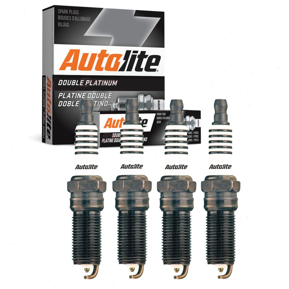 4 pc Autolite Double Platinum APP5364 Spark Plugs for 7437 4Z1 41-814 2467 dn