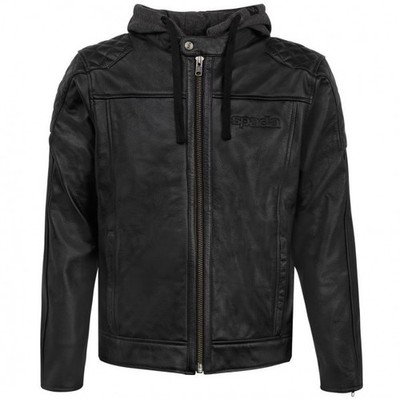 Spada Leder Motorrad Jacke Lambert schwarz Cafe Racer Retro Urban Motorbike