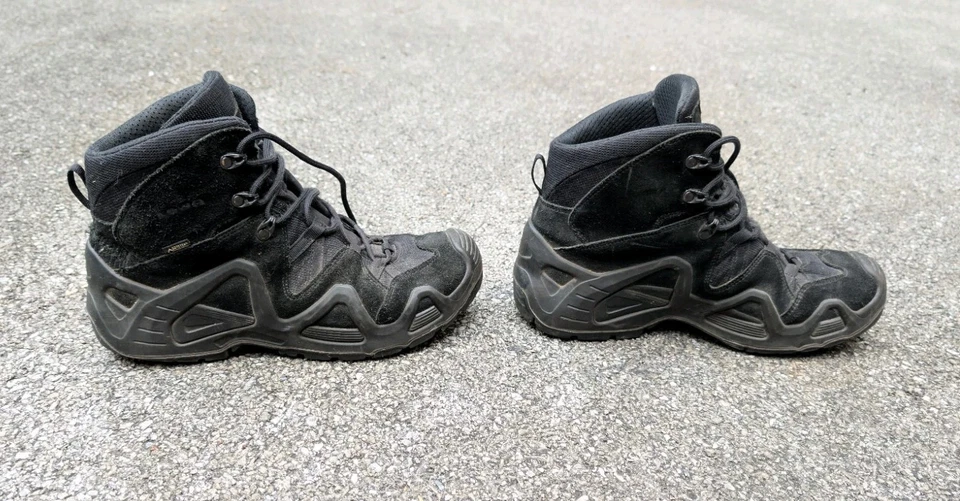 Botas de senderismo de combate negras Lowa Zephyr GTX Mid TF para hombre talla 10,5 Foto 3 de 4