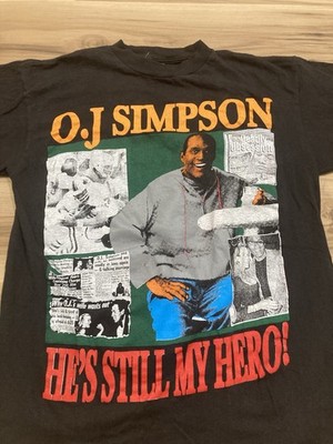 Vintage 90s OJ Simpson Double-sided Size M Single Stitch Rap Tee T