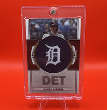 Topps 2023 Series 1 Miguel Cabrera Tigers Team Logo Patch Relic TLP-MC