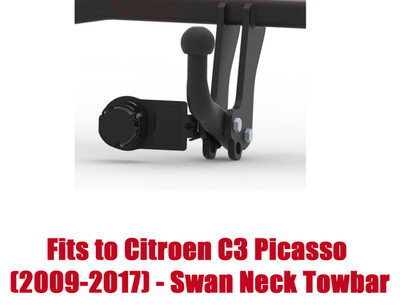 Swan Tow Bar For Citroen C3 Picasso (2009-2017) & 13 Pin Bypass Relay Kit - C012