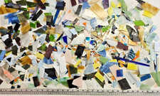 12 Pounds of Assorted Mosaic-Stained Glass Scrap