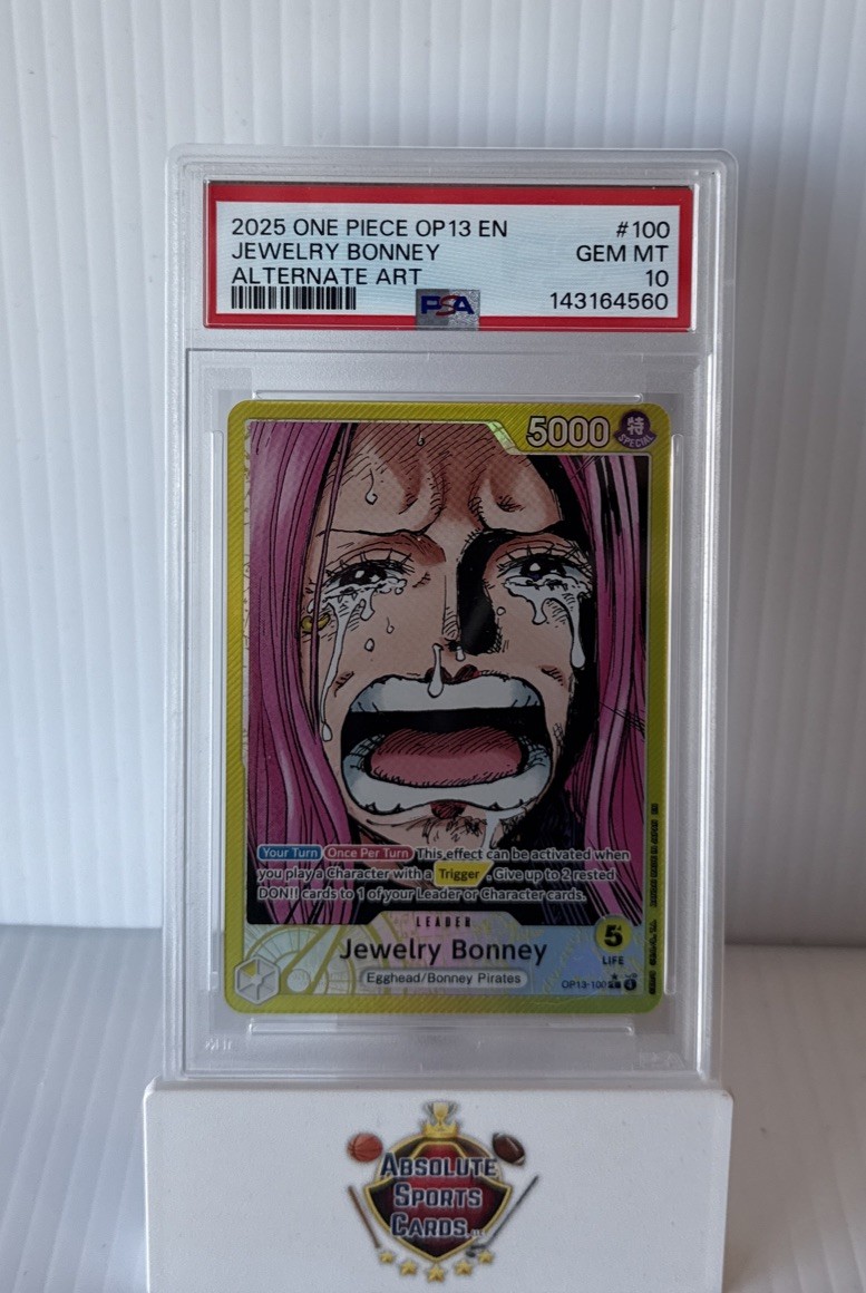 Jewelry Bonney One Piece TCG Carrying On His Will OP13-100 Alt Art
