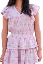 Loveshackfancy Gwen Mini Dress Vintage Plum