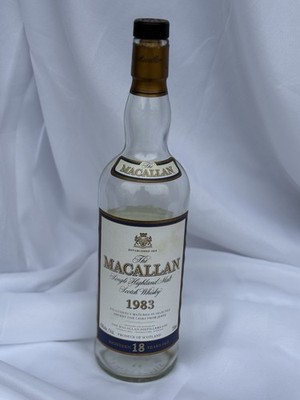 The Macallan 18 Year Old  1983  Empty Bottle 2001