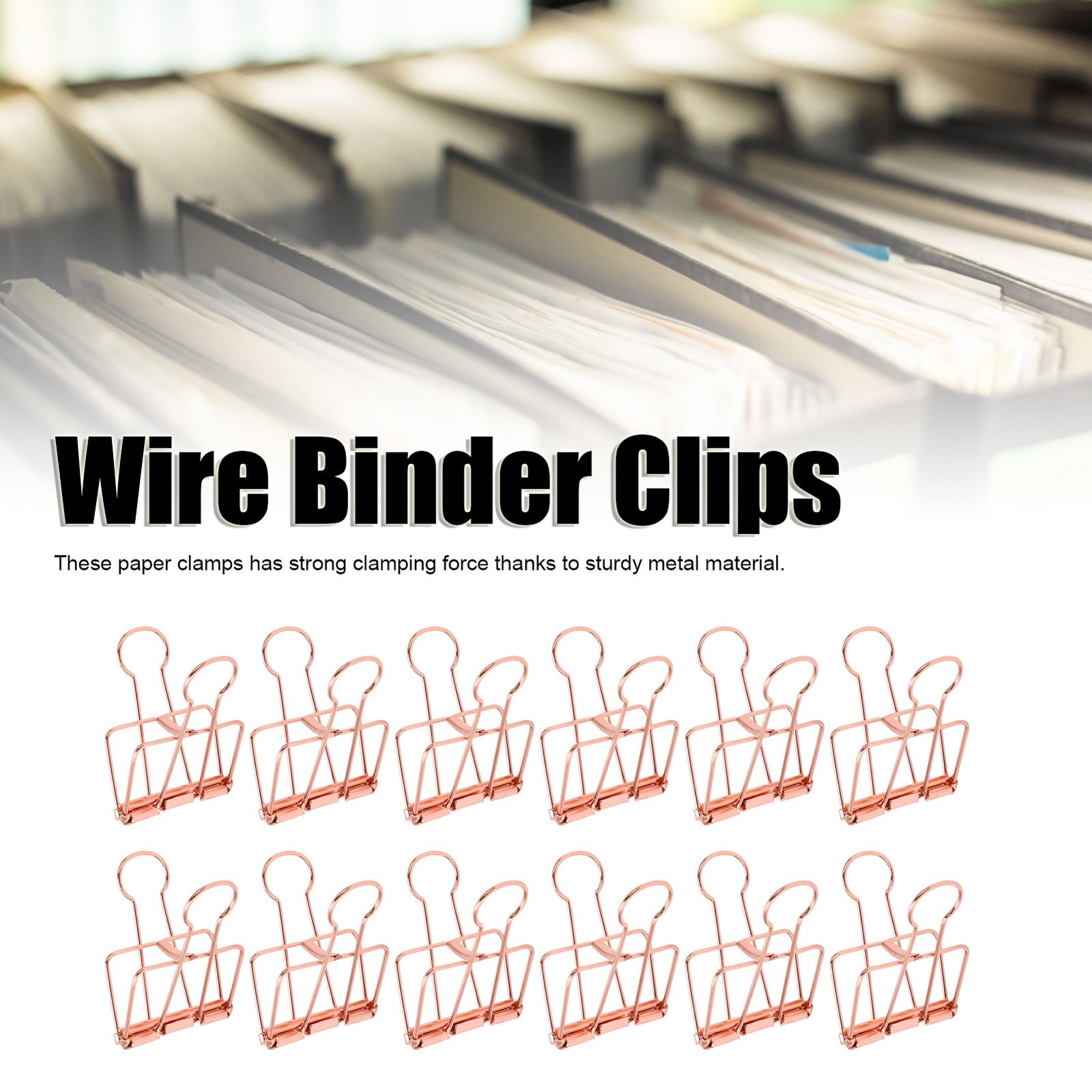 30pcs Metal Clips Strong Clamping For Home Office School Excellent