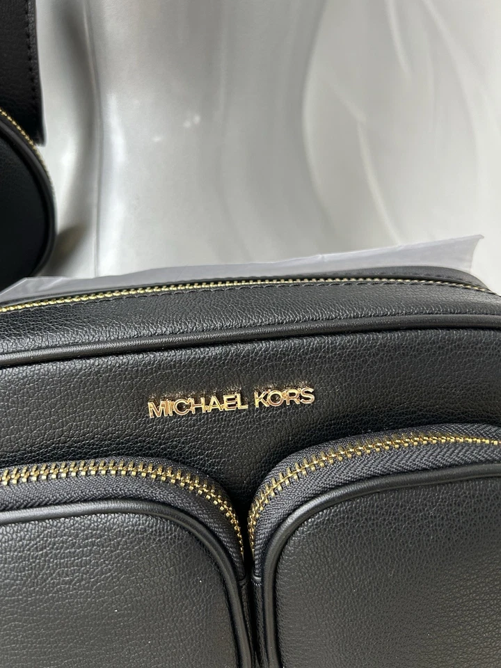 MICHAEL KORS JET SET  CROSSBODY BAG TECH ATTACHED HANDBAG NAVY - NEW - Image 3 of 4