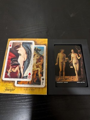  Nude in Art Playing Cards | Adam & Eve Albrecht Dürer | Multilingual Deck