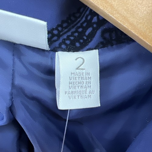 Chicos Zenergy Nema Flocked Jacket Deep Navy Size 2 (12) Pockets Stretch New!! - Picture 9 of 17