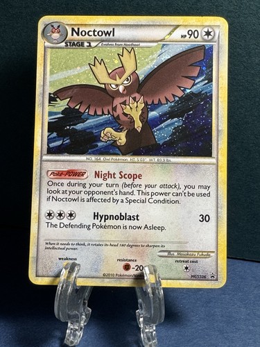Pokemon Noctowl HGSS06 Holo Promo HeartGold SoulSilver Black Star Promo LP