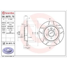2x Bremsscheibe hinten für Volvo V50 545 | 26234170
