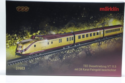 H0 Märklin H0 37603 siebenteilig TEE Dieseltriebzug VT 11.5 DB MFX OVP O120 | Condition: Gebraucht