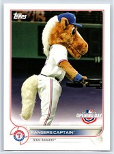 2022 Topps Opening Day Rangers Captain Mascots Insert Texas Rangers #M-22