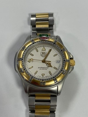 TAG HEUER WF1120-0 TWO-TONE STAINLESS STEEL 38mm QUARTZ WATCH