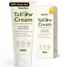 Taoscare Beef Tallow for Skin, 100 Grass-Fed Whipped 3.5 Fl Oz Pack of 1