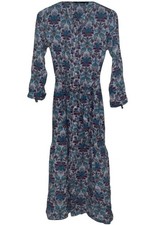Love Sunshine Belted Shirt Dress Size 8 Floral. Premium Grandad Collar. Rrp £40