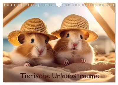Tierische Urlaubsträume (Wandkalender 2027 DIN A4 quer), CALVENDO Monatskalender