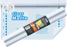 Chell 2 Pack Matte Clear Contact Paper Roll for Books, Crafts and Countertops, S
