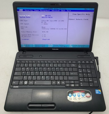 Toshiba Satellite C655-S5061 Laptop Intel i3 M 370 4GB Ram NO HD