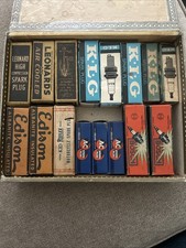 Antique Spark Plug Lot Boxes