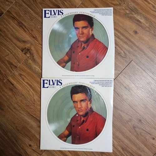 Lot of 2 Elvis Presley – A Legendary Performer Vol. 3 1978 Picture Disc Sealed
