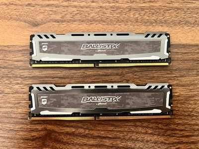 Crucial Ballistix Sport LT 16GB (2x8GB) DDR4-2400 CL16 Desktop RAM BLS8G4D240FSB