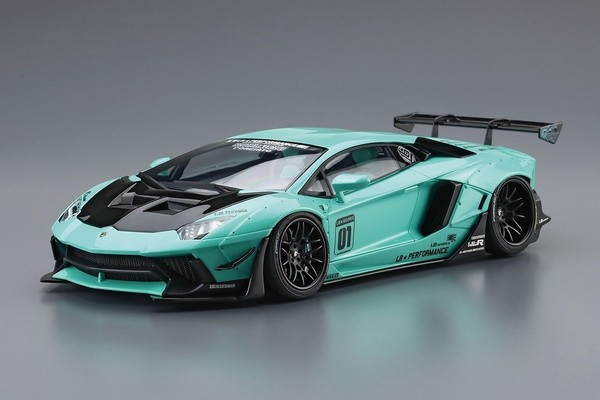 Aoshima 059951 - Lamborghini Aventador Lbwk Liberty Walk - Car No. 21 - 1:24-image