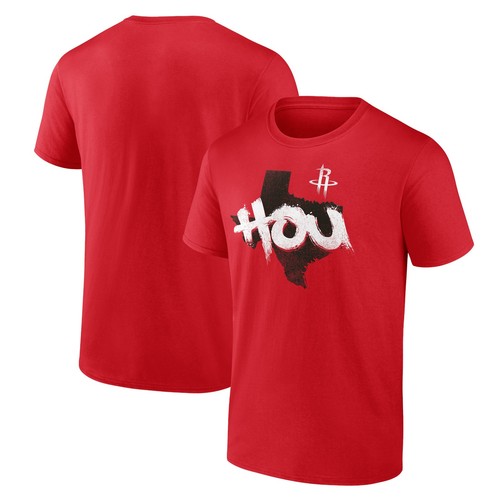 Men's Red Houston Rockets Pick & Roll Coverage T-Shirt