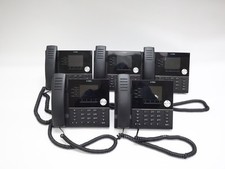 Lot of 5 Mitel 6920 IP Phones 50006767 VoIP Business Desk Phone with Stands
