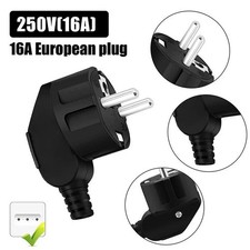 3 Schuko Stecker Schukostecker IP44 Winkelste...