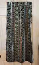 I.N. Studio Women's Pants Large Multicolor Wide Leg Elastic Waist Stretch