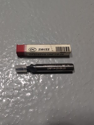 1/4 28 TPI UNF Threadmill DC swiss for CNC GFS6665VS