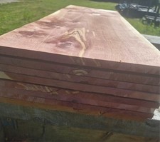 Eight 8 Eastern Red Cedar Boards 11"wideX1/2"thickX36"long