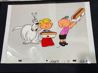 Dennis the Menace orig 1960s Animation Cel Dairy Queen