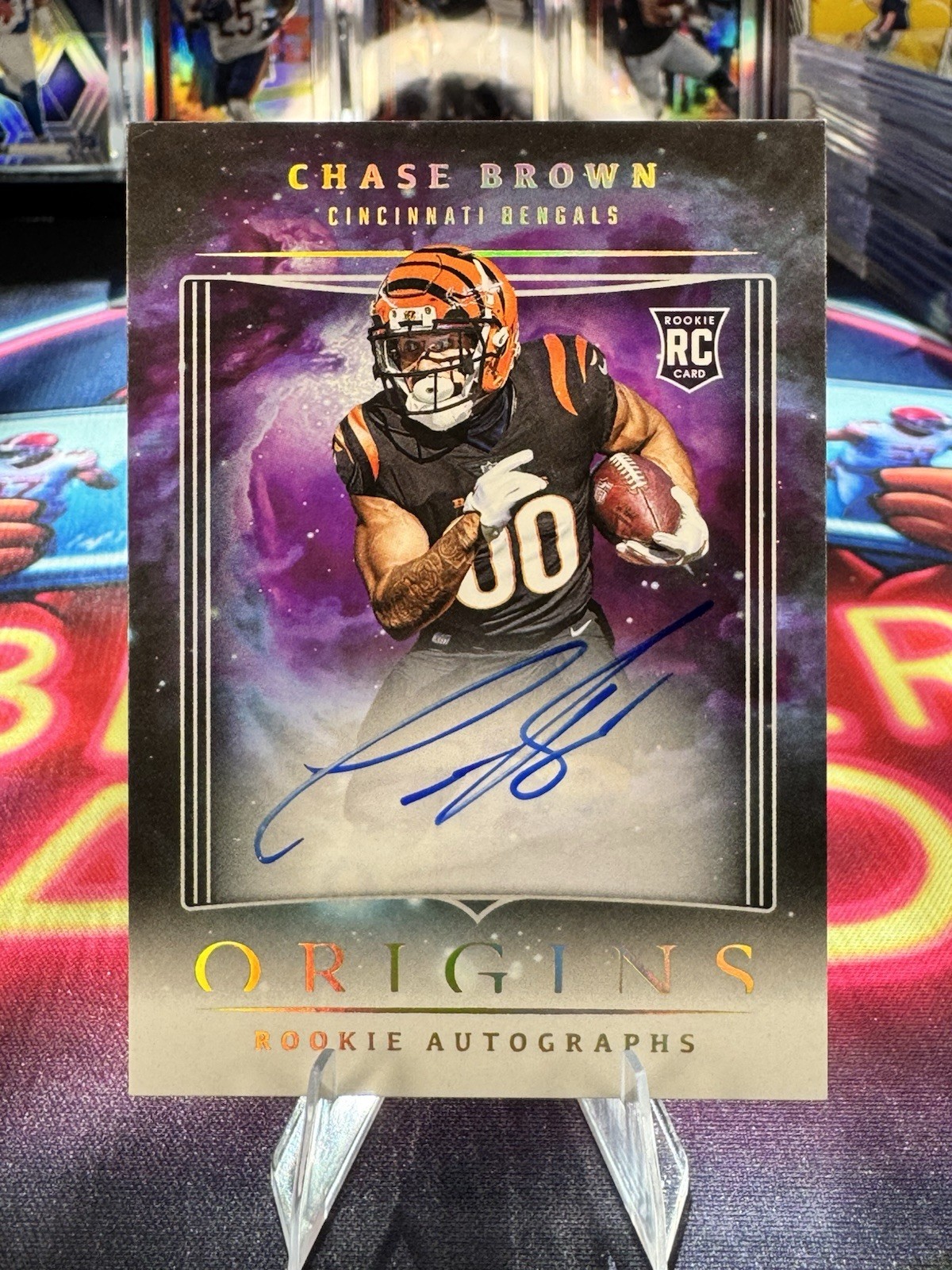 🔥 2023 Panini Origins Rookie Autographs Chase Brown ON CARD AUTO